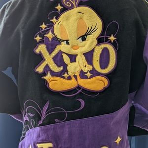 JH design "Diva Tweety Bird" Nascar jacket size snall
